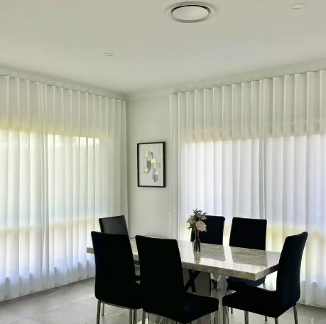 Sheer curtains Brisbane installation - U Curtains