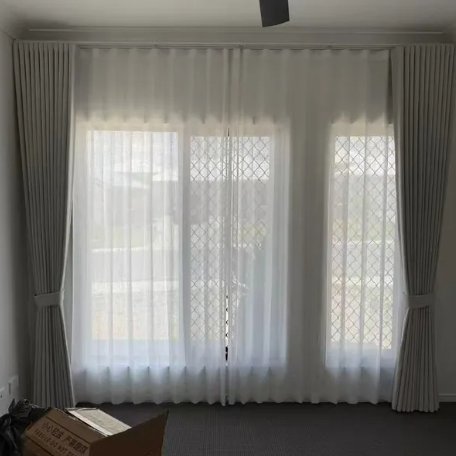 Sheer curtains Brisbane installation - U Curtains