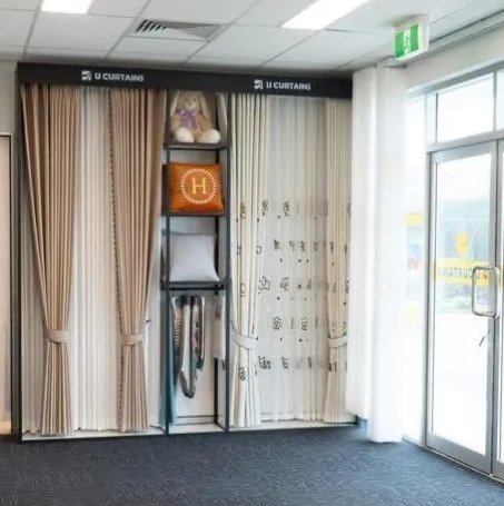 U Curtains store display - U Curtains