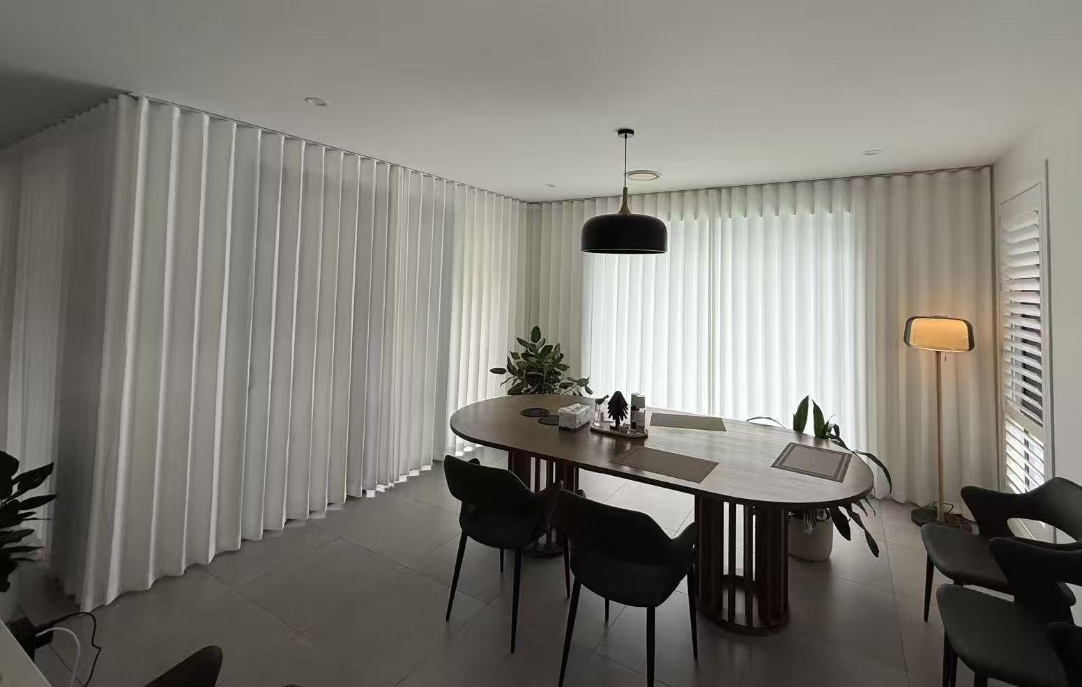 Sheer curtains Brisbane installation - U Curtains