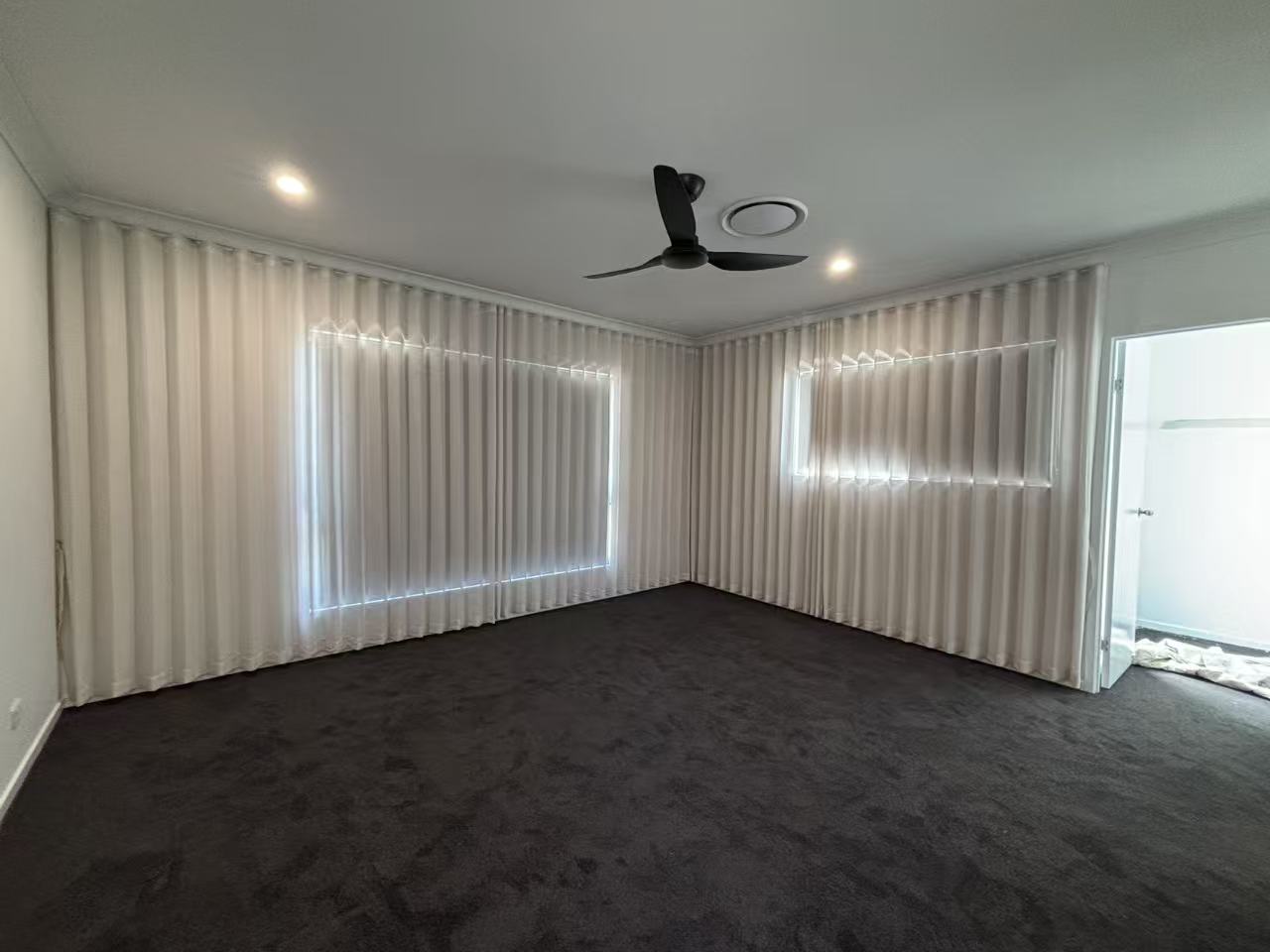 Sheer curtains Brisbane installation - U Curtains