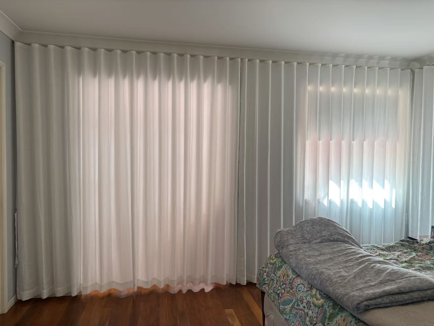 Sheer curtains Brisbane installation - U Curtains
