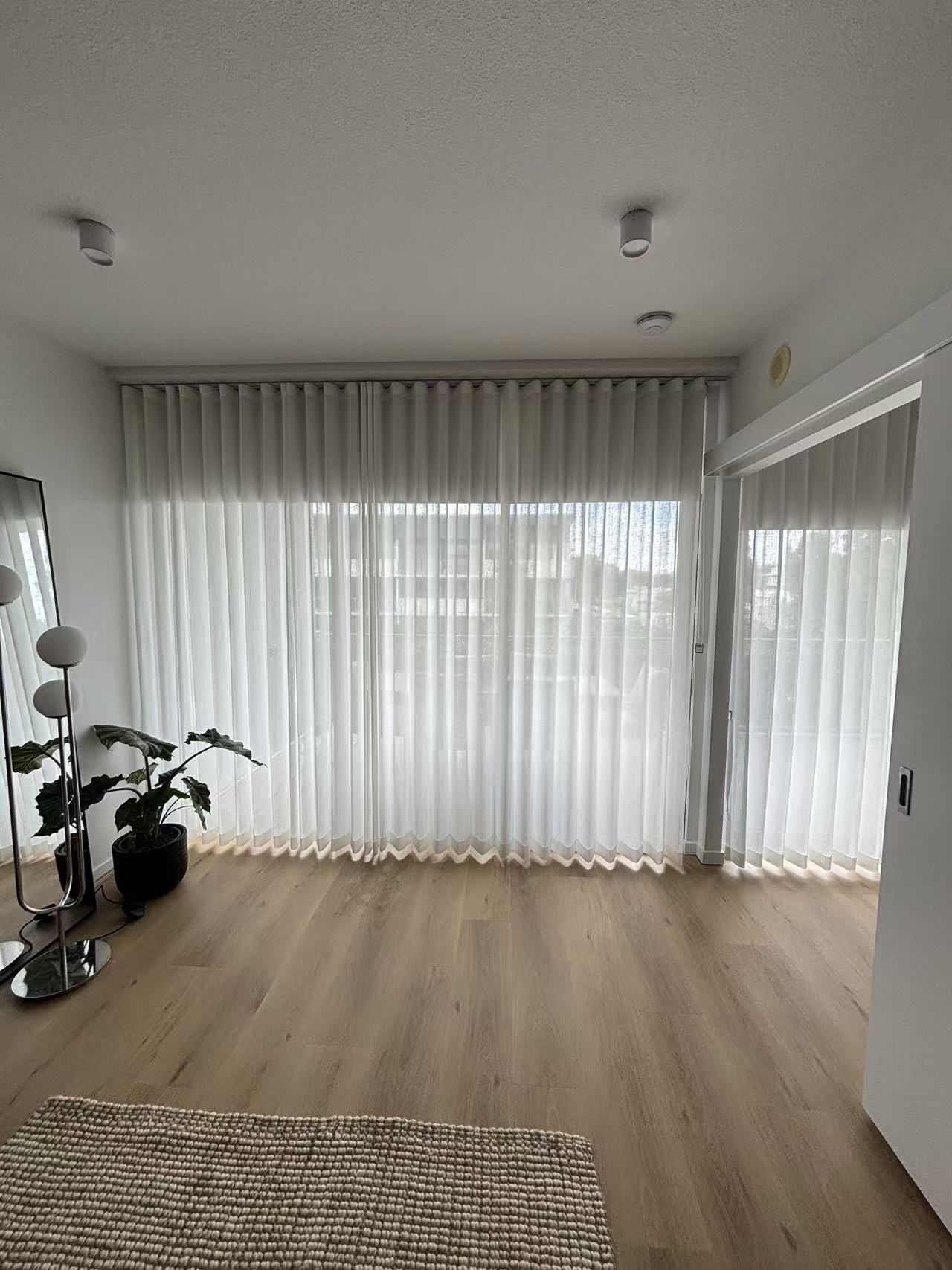 Sheer curtains Brisbane installation - U Curtains