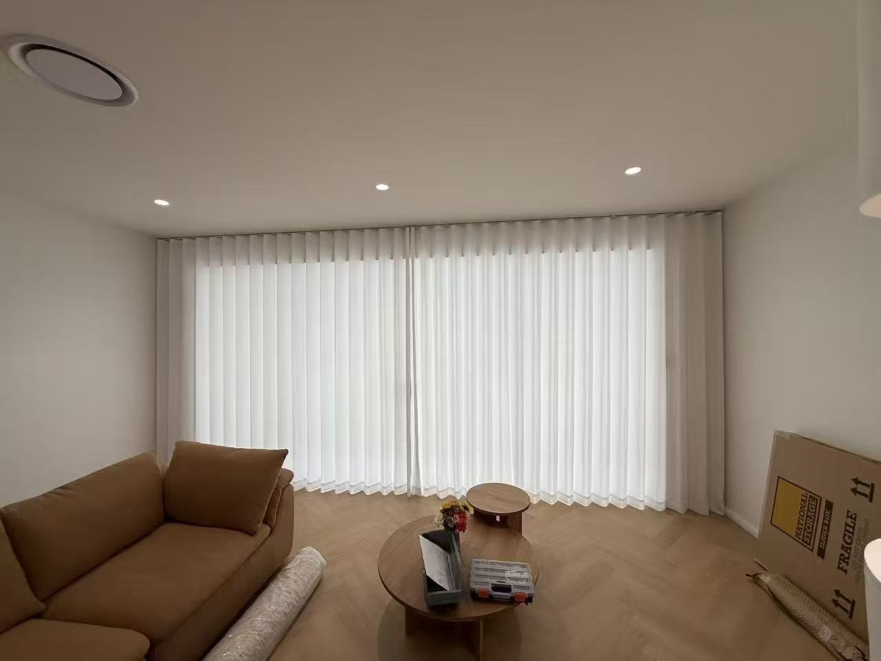 Sheer curtains Brisbane installation - U Curtains