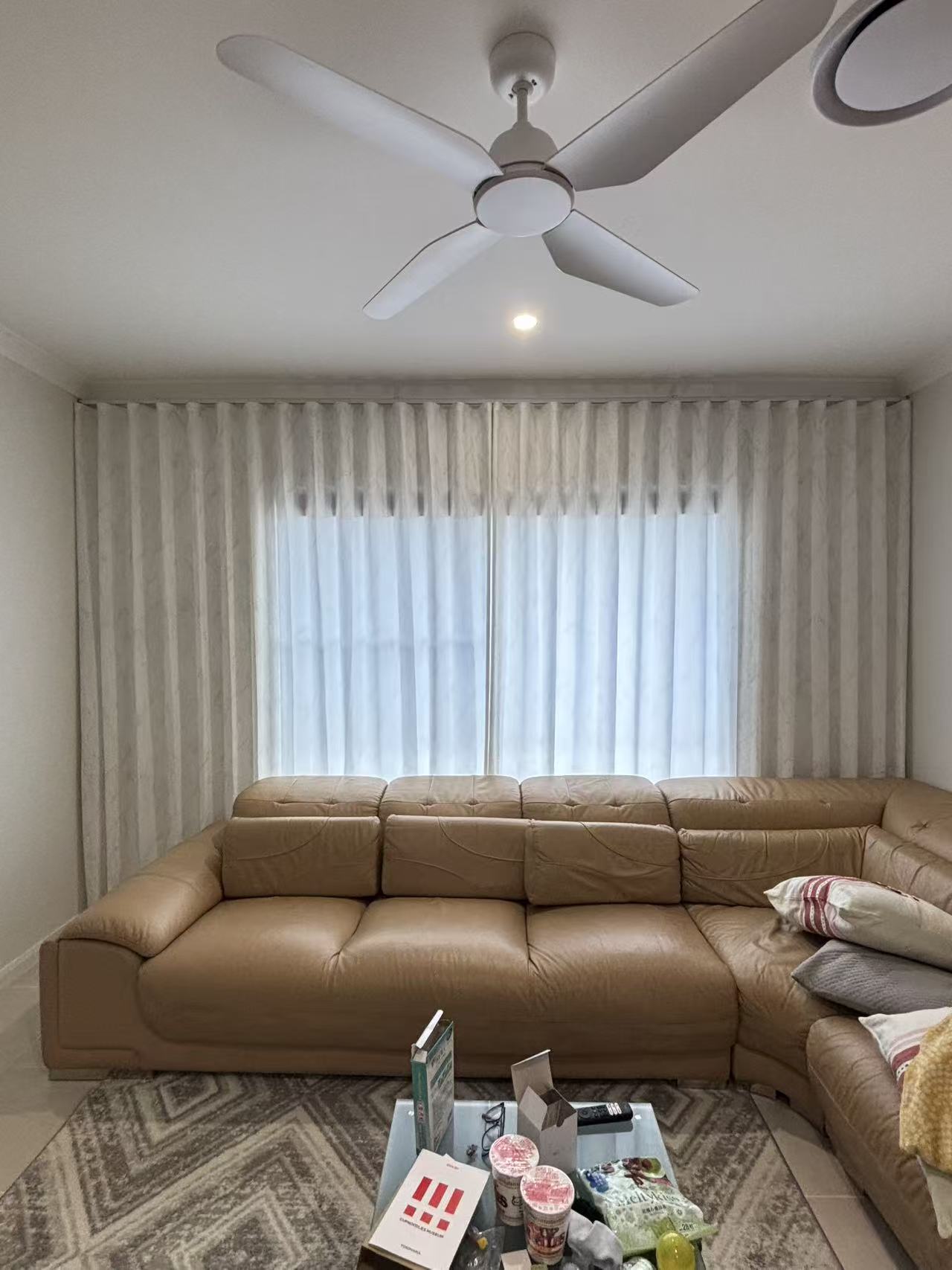 Sheer curtains Brisbane installation - U Curtains