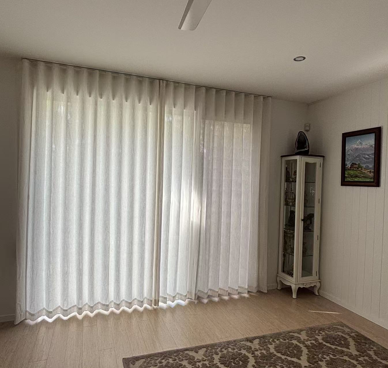 Sheer curtains Brisbane installation - U Curtains