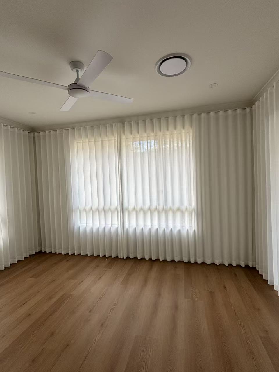 Sheer curtains Brisbane installation - U Curtains