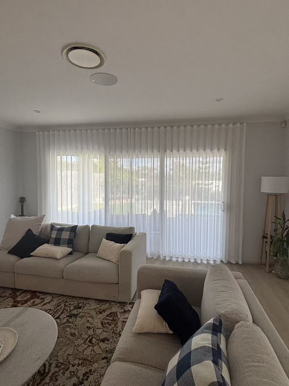 Sheer curtains Brisbane installation - U Curtains