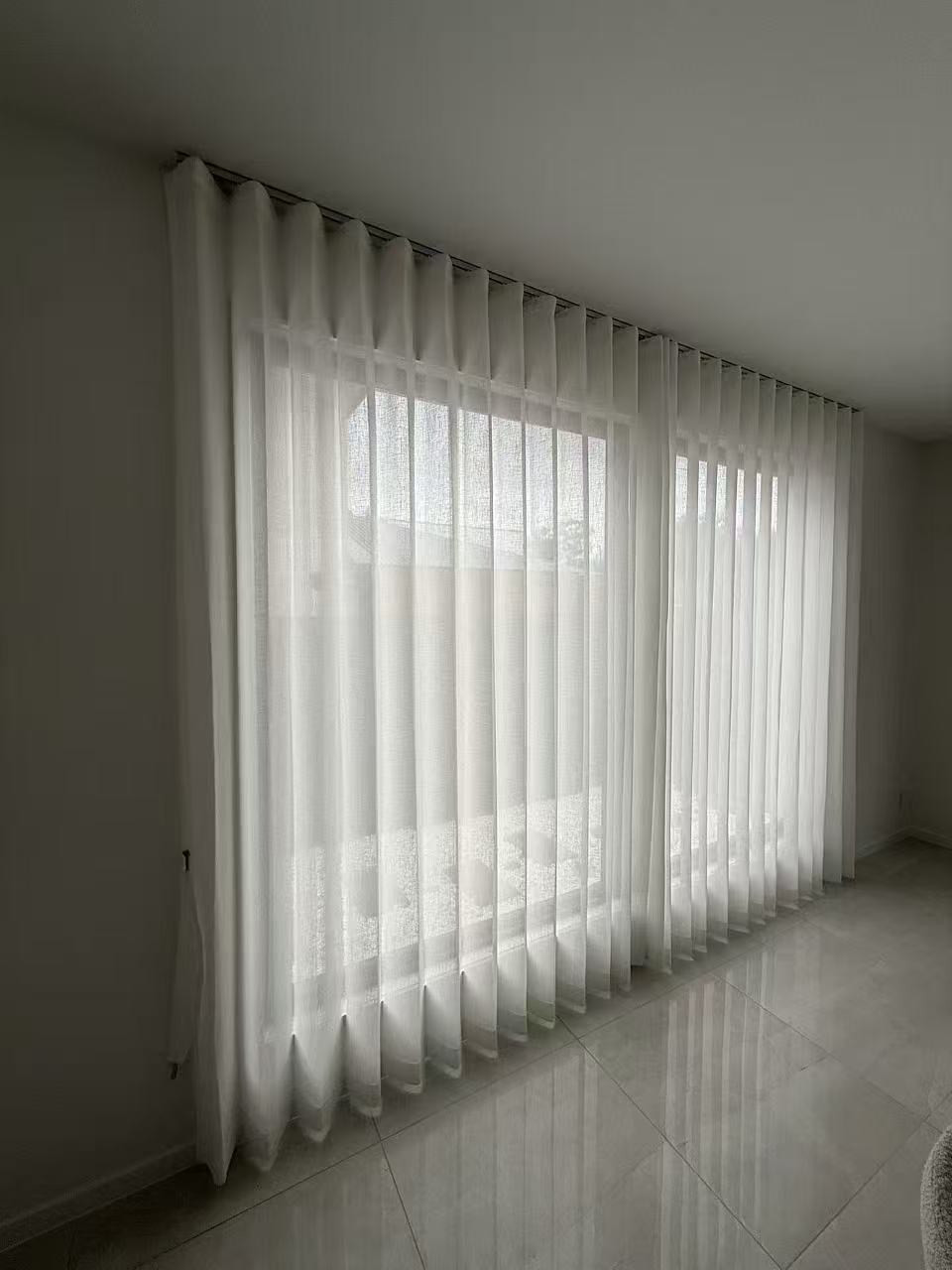 Sheer curtains Brisbane installation - U Curtains