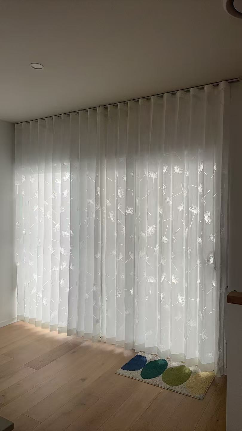 Sheer curtains Brisbane installation - U Curtains
