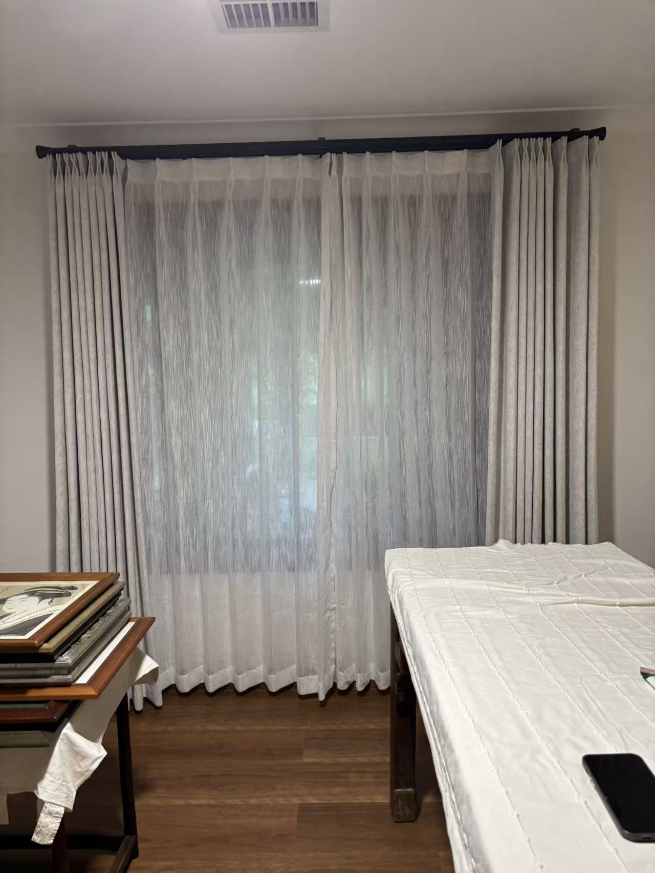 Sheer curtains Brisbane installation - U Curtains